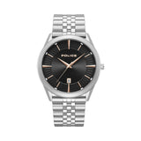 Police Patriot Black Dial Rose Gold Indexes Stainless Steel Mens Watch PEWGG1530502