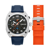 Police Portland Blue Dial Dual Strap Mens Watch PEWGF00814X0