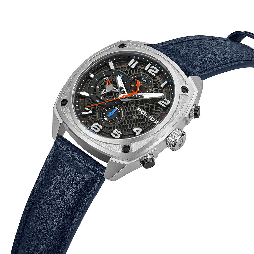Police Portland Blue Dial Dual Strap Mens Watch PEWGF00814X0 - Image 2