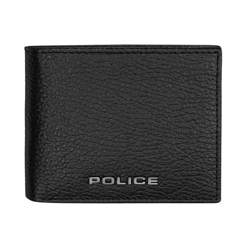 Police Primo Black Genuine Leather Bi-fold Wallet - PELGW2207601