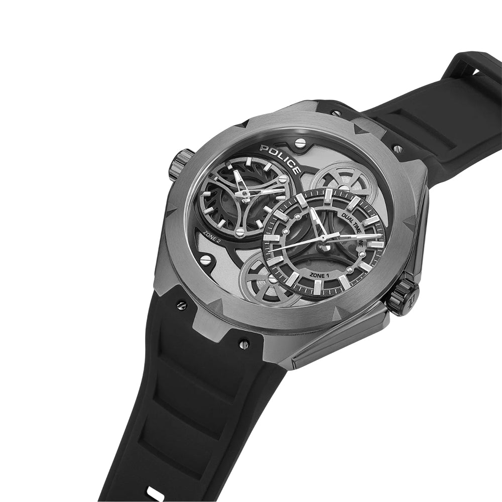 Police Scepter Open Heart Dual Time Men Watch - PEWGM0081701 - Image 3