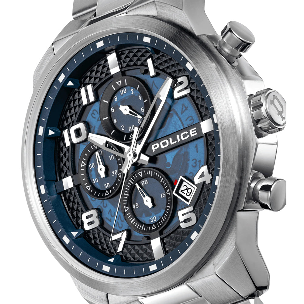 Police Soul Steel Men Watch Blue Dial Multifunction - PEWGK0053901 - Image 3