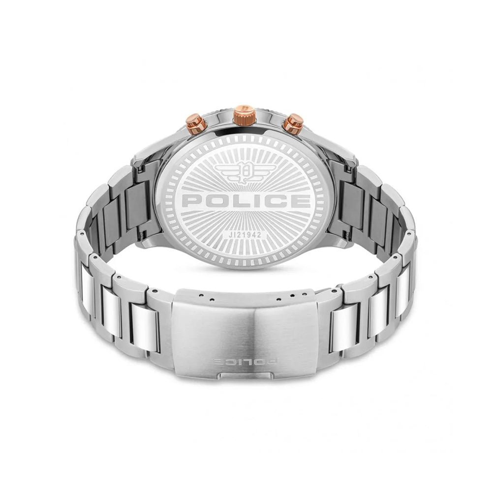 Police Vault Chronograph Silver Dial Stainless Steel Bracelet Mens Watch PEWJI2194201 - Image 3