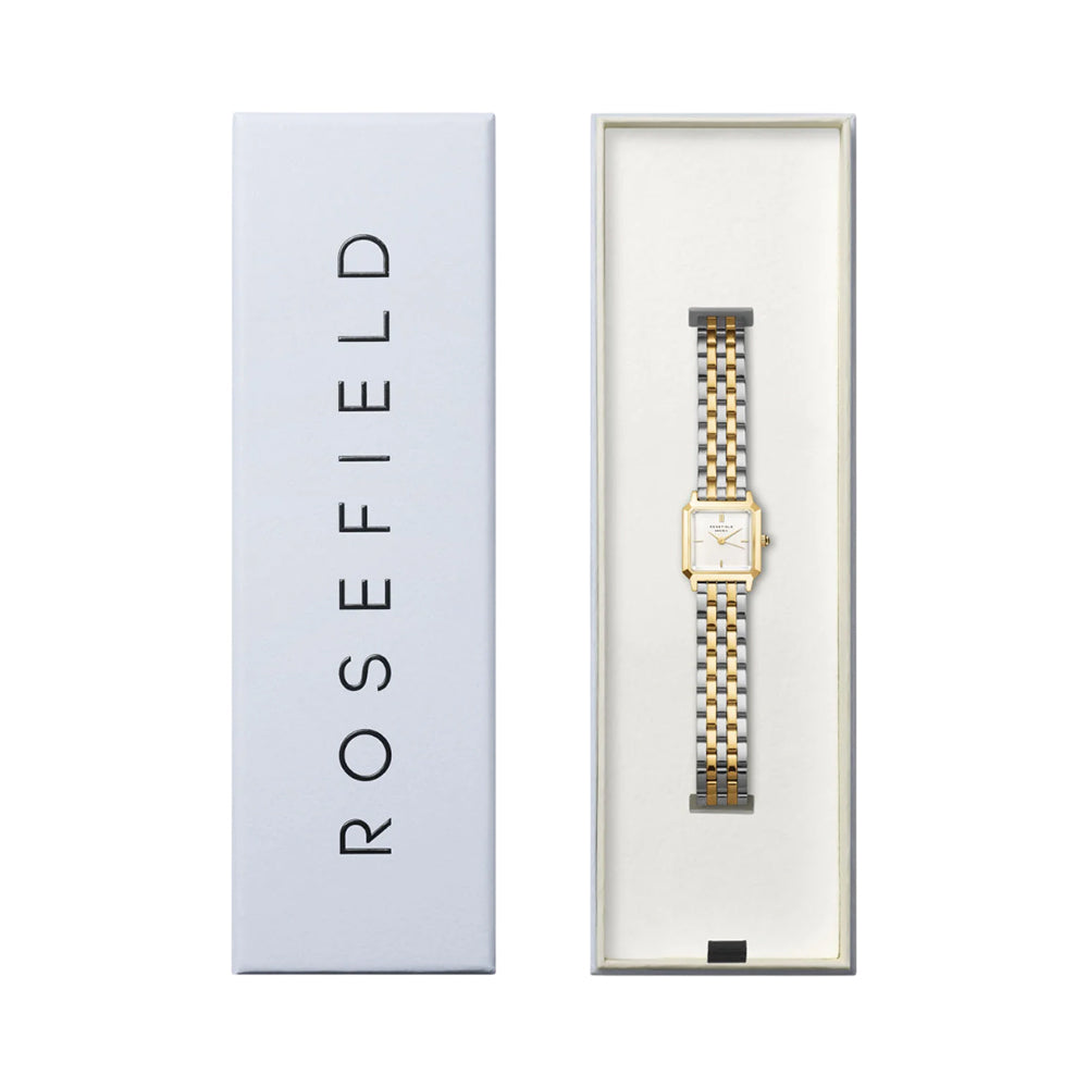 Rosefield Boxelle Duotone White Dial Mixed-Metal Watch BWDSG-B03 - Image 3
