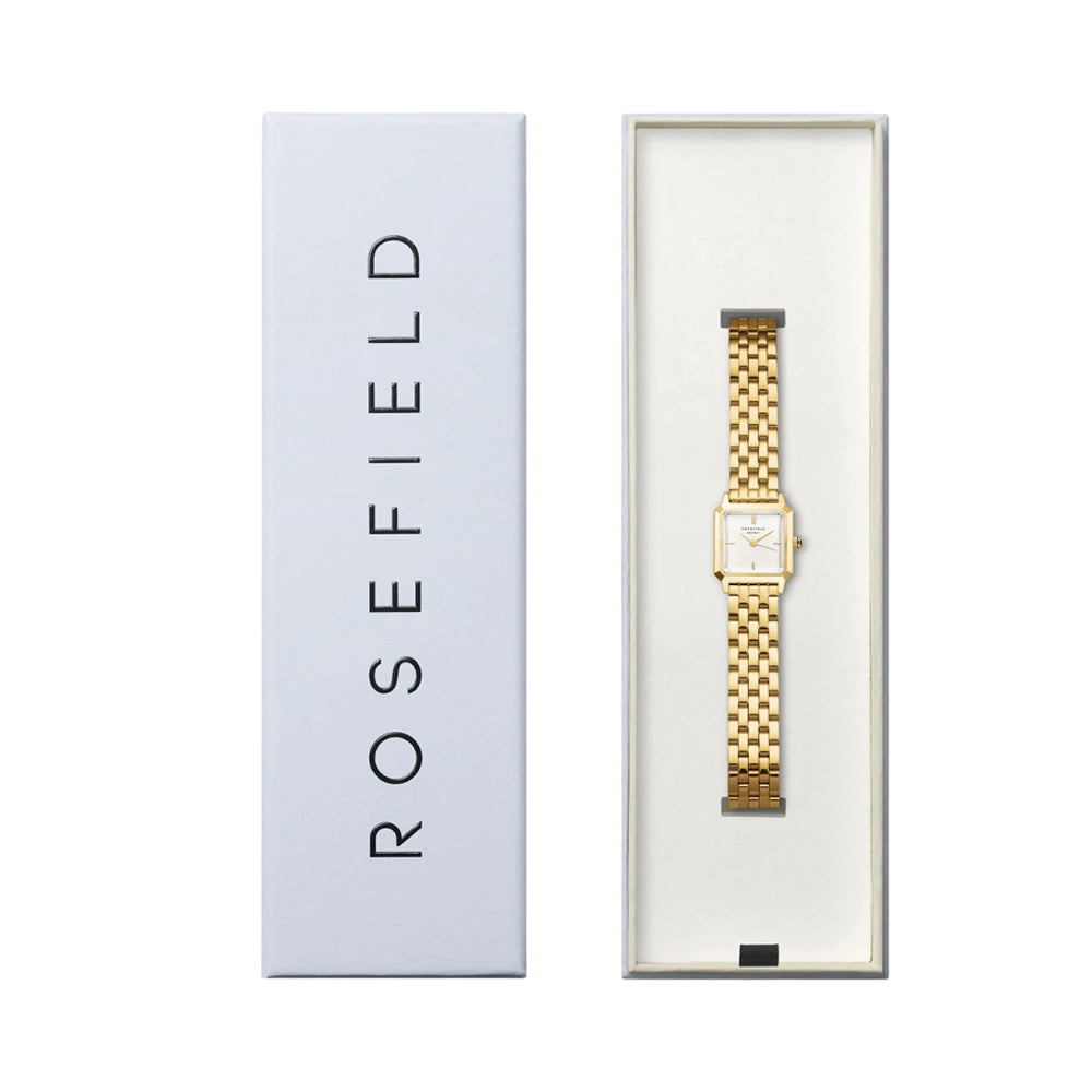 Rosefield Boxelle Gold Toned White Matte Dial Watch - BWGSG-B01 - Image 4