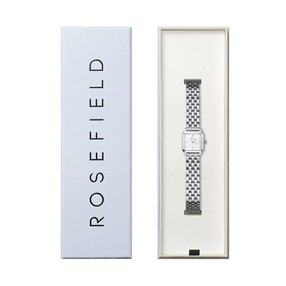 Rosefield Boxelle Silver Stainless Steel White Dial Watch - BWSSS-B02 - Image 4