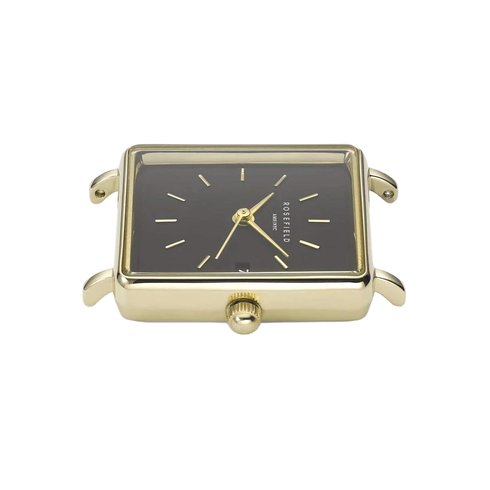 Rosefield Boxy Black Gold Mesh Women Watch QBMG-Q06 - Image 2