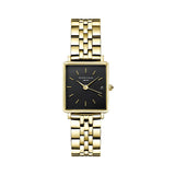 Rosefield Boxy XS Black Gold Women Watch QMBG-Q025