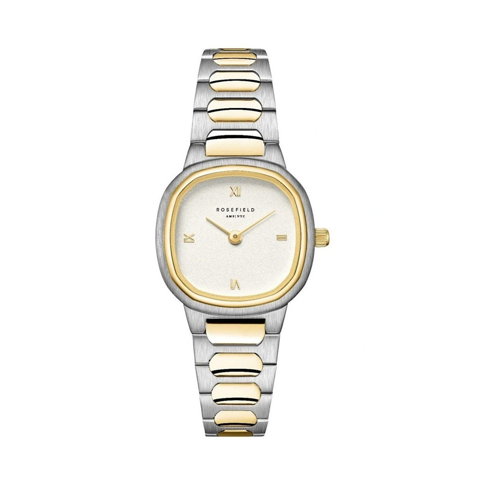 Rosefield Gaia Xs Duotone Cream Dial Stainless Steel Bracelet Watch For Women ORCDSD OR06
