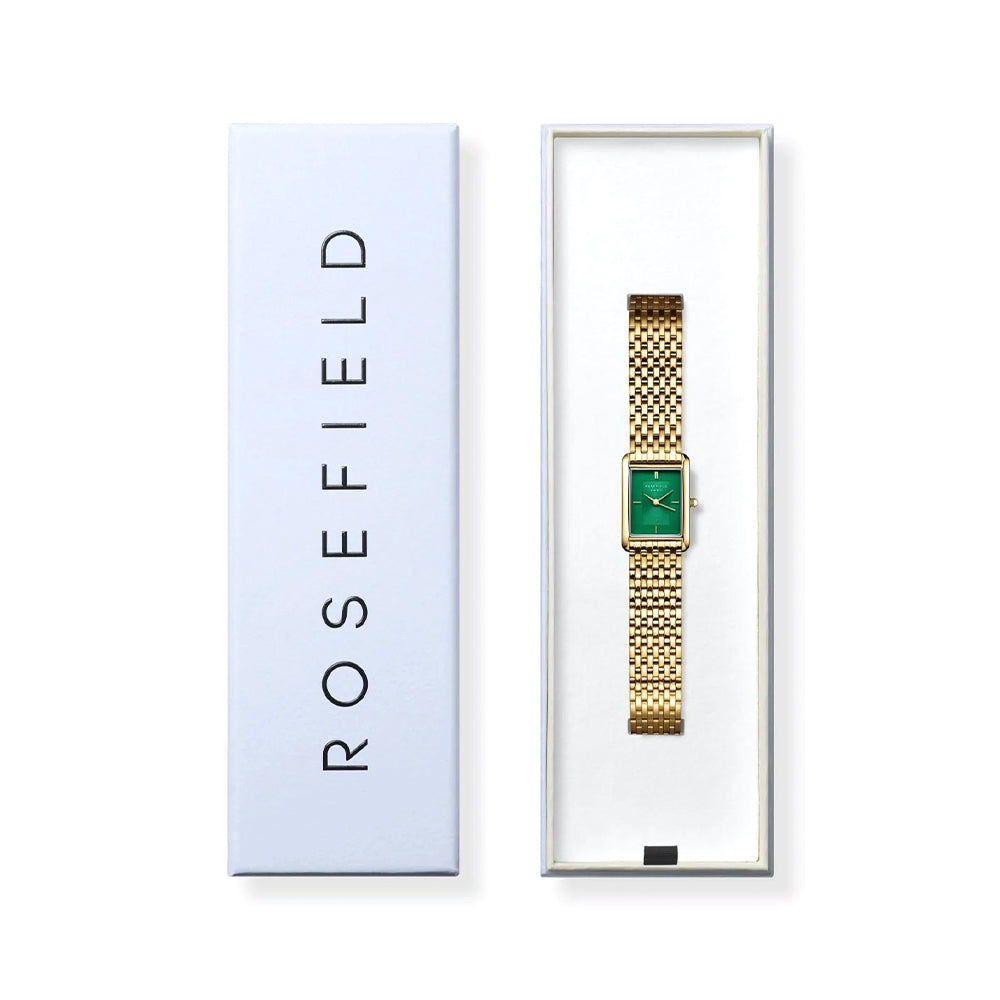Rosefield Heirloom Emerald Dial Steel Gold Women Watch HEGSG-H05 - Image 4