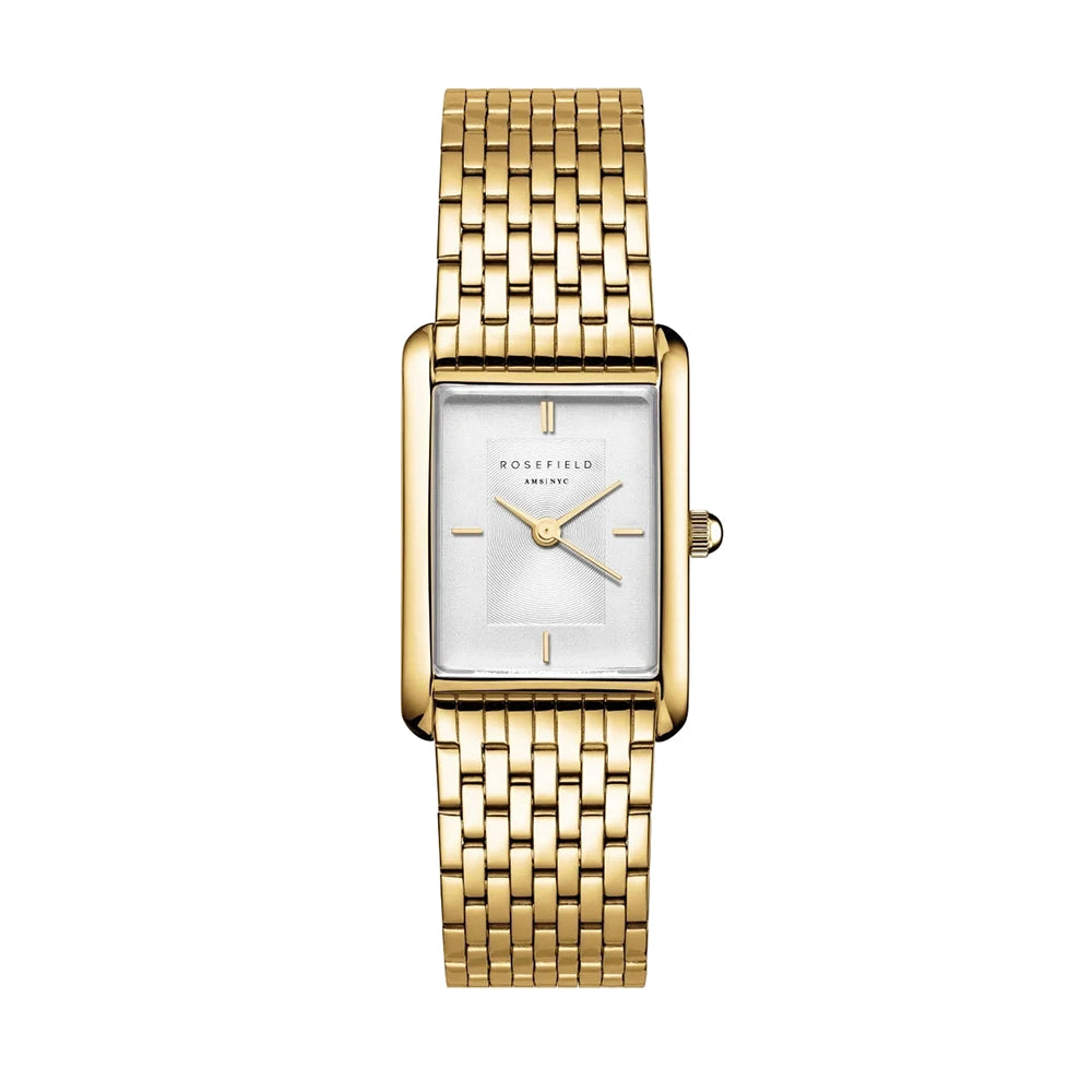 Rosefield Heirloom White Dial Steel Gold Women Watch HWGSG-H01