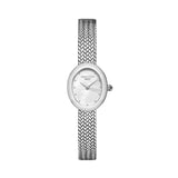 Rosefield Mini Oval White Mother of Pearl Silver Watch MWSMS-M05