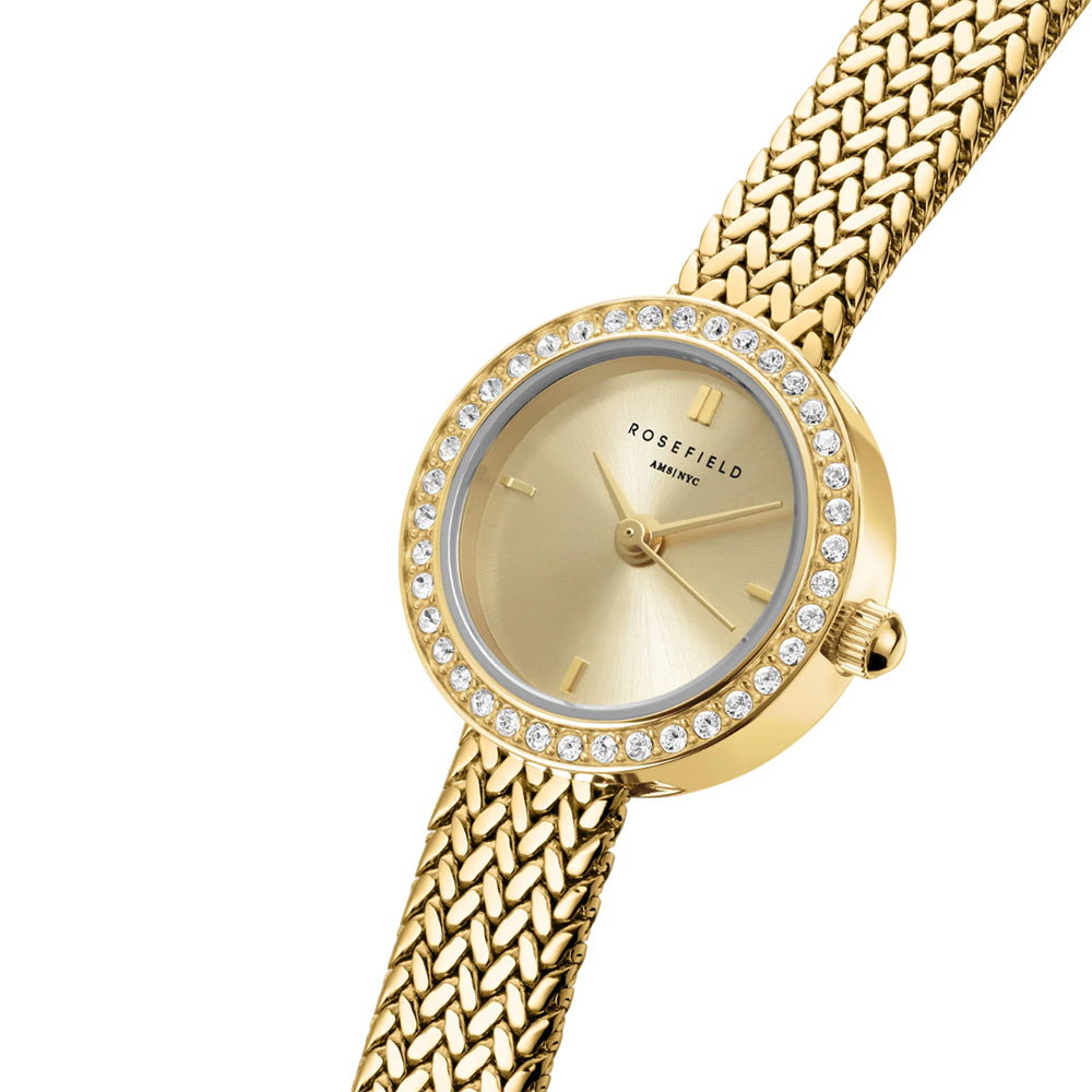 Rosefield Mini Small Edit Light Champagne Gold Watch MCGMG-M03 - Image 2