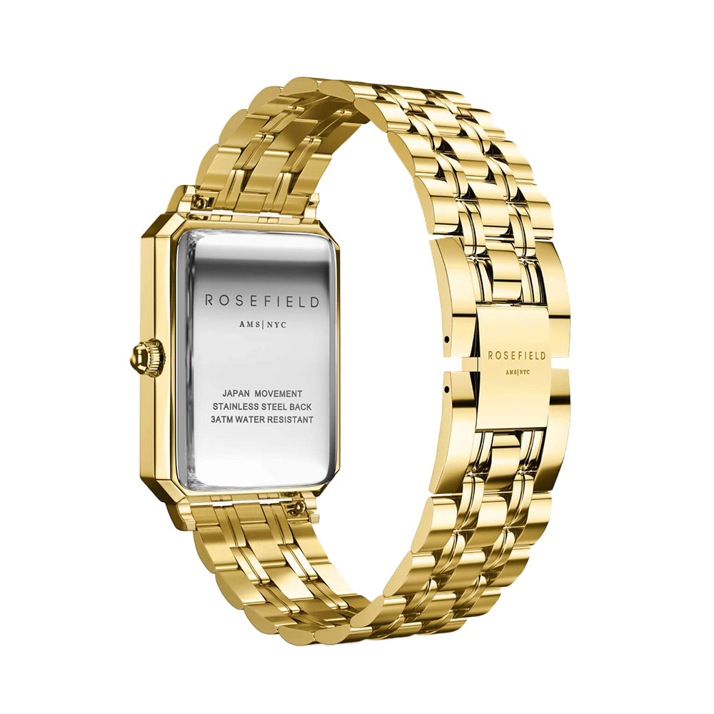 Rosefield Octagon Black Gold Women Watch OBSSG-O47 - Image 3