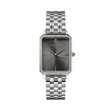 Rosefield Octagon Silver Stainless Steel Grey Dial Watch - OGSSS-O80