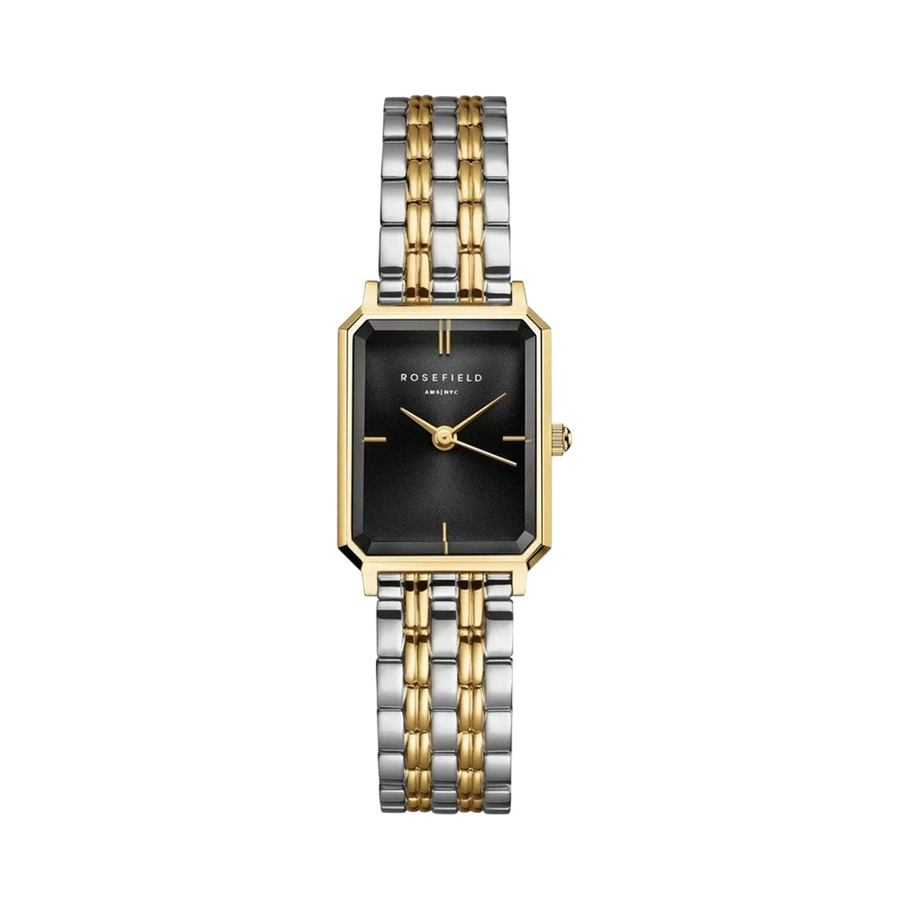 Rosefield Octagon XS Black Duotone Watch OBDSG-O88