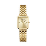 Rosefield Octagon XS Gold Toned Champagne Sunray Dial Watch - OCGSG-O82