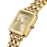 Rosefield Octagon XS Gold Toned Champagne Sunray Dial Watch - OCGSG-O82 - Image 2