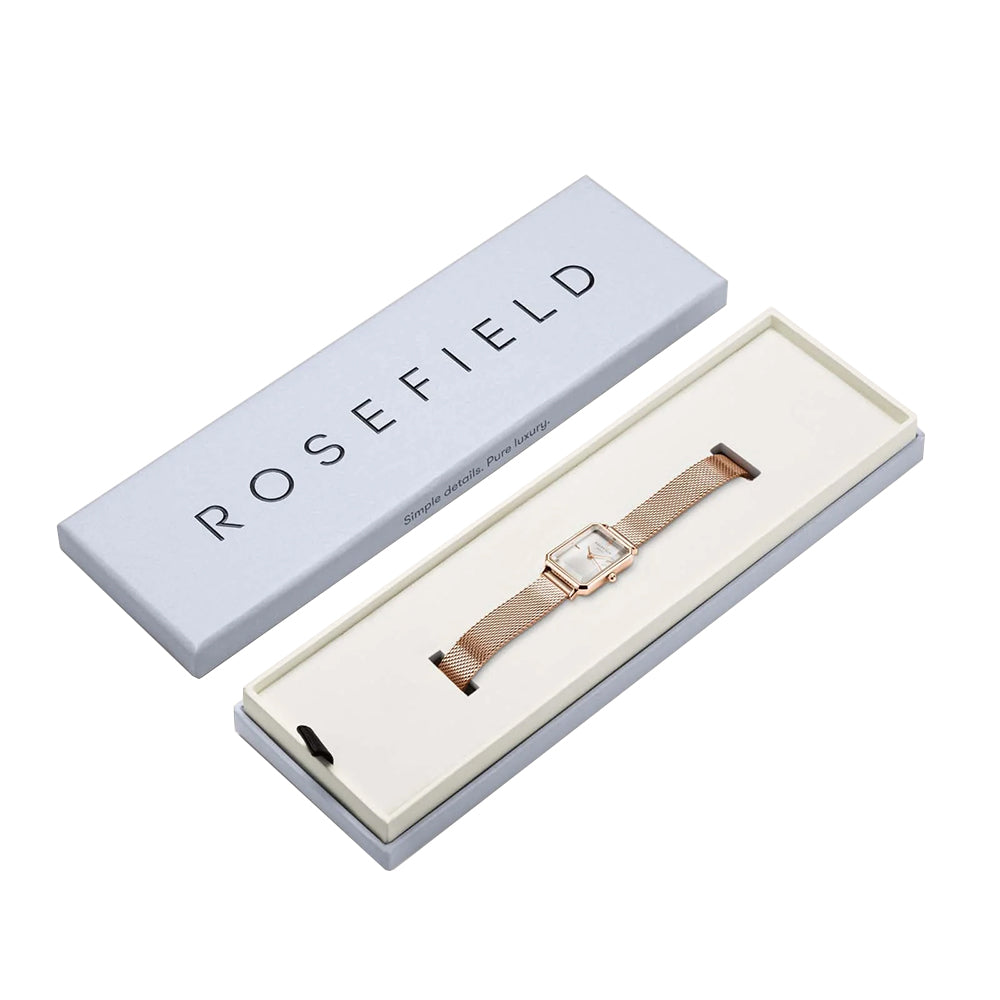 Rosefield Octagon XS Mesh Rose Gold Women Watch OWRMR-O59 - Image 4