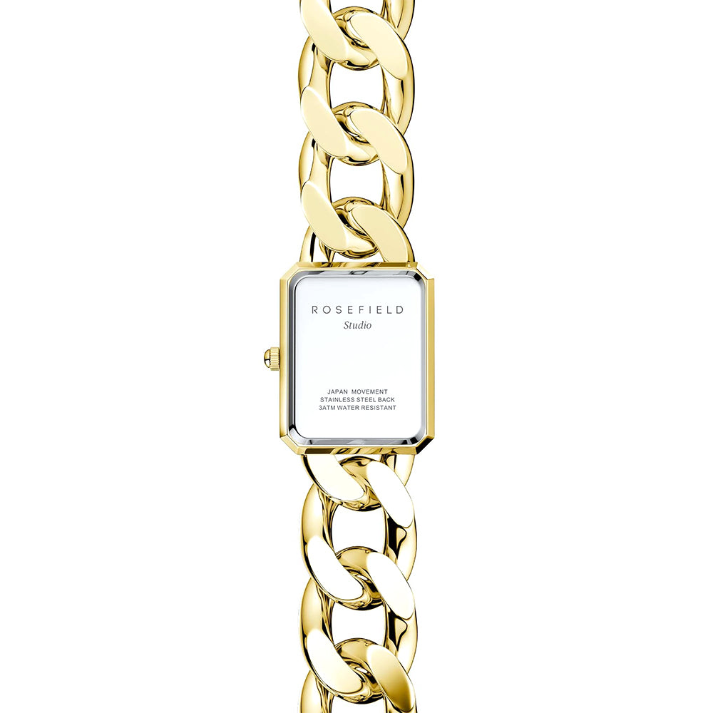 Rosefield Octagon XS Studio Black Gold Women Watch SBGSG-O57 - Image 3