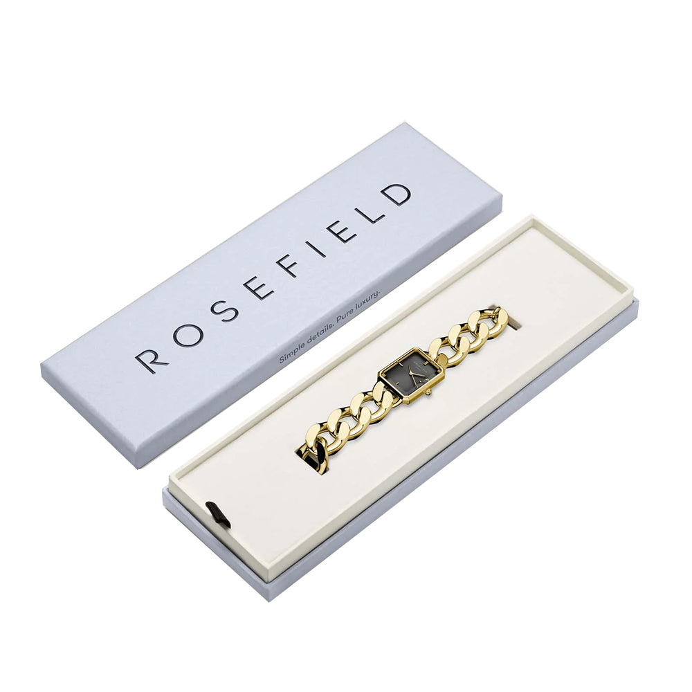 Rosefield Octagon XS Studio Black Gold Women Watch SBGSG-O57 - Image 4