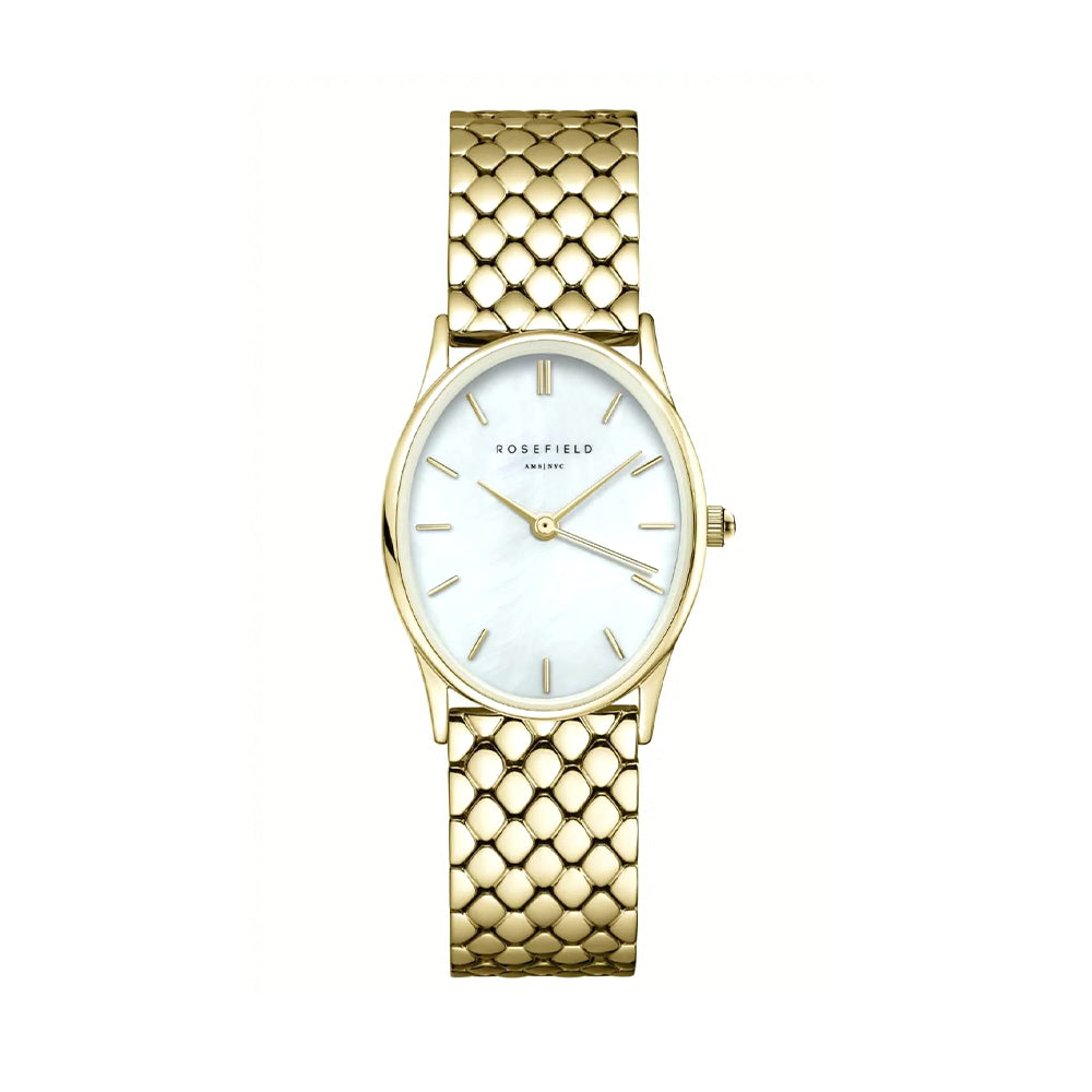Rosefield Oval Pearl Gold Women Watch OWGSG-OV01