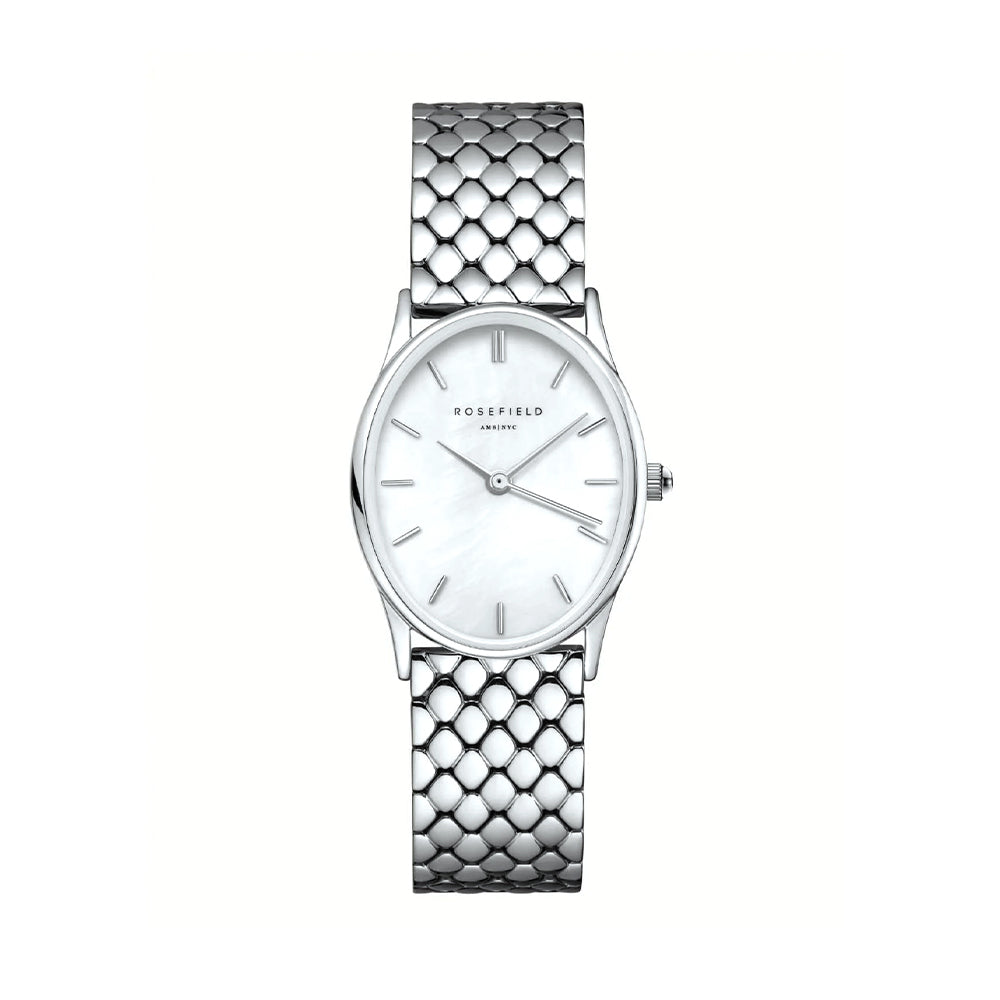 Rosefield Oval Pearl Silver Women Watch OWGSS-OV03