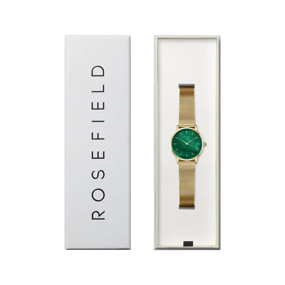 Rosefield Pearl Edit Emerald Mesh Women Watch PEGMG-R10 - Image 4