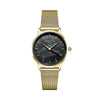 Rosefield Pearl Edit Mesh Black Gold Women Watch RBGMG-R07