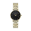 Rosefield Small Edit Black Gold Women Watch 26BSG-268