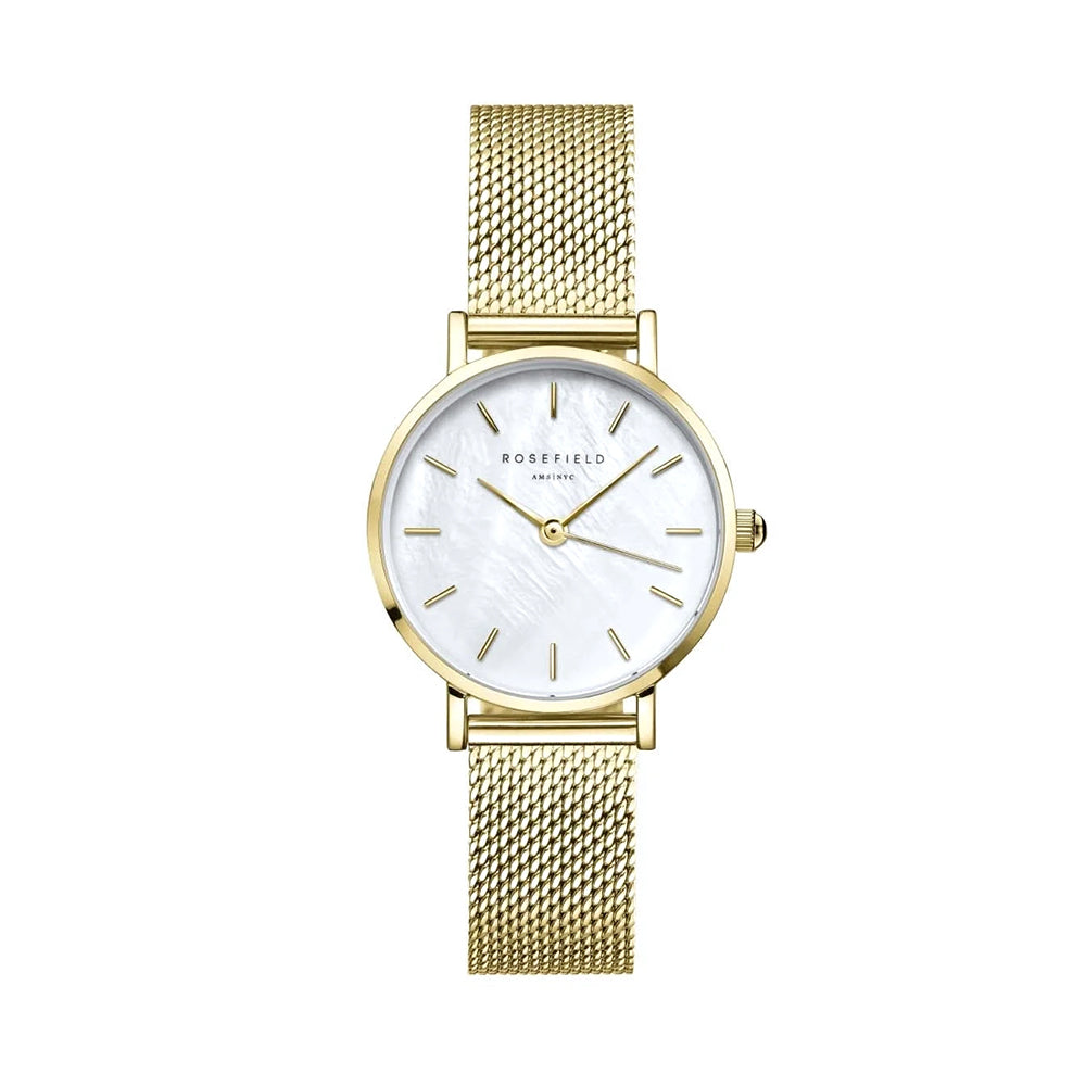 Rosefield Small Edit Mesh Gold Women Watch SMGMG-S06