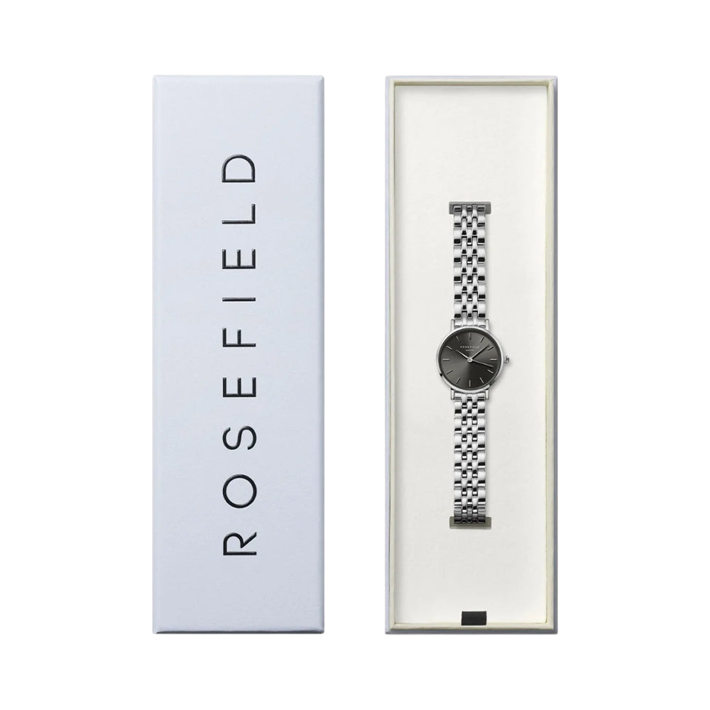 Rosefield Small Edit Silver Stainless Steel Grey Dial Watch - SGSSS-SE03 - Image 3