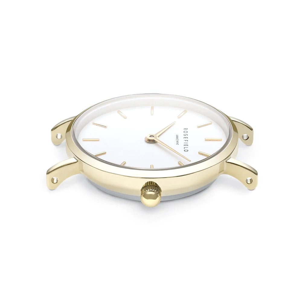 Rosefield Small Edit White Gold Women Watch 26WSG-267 - Image 2