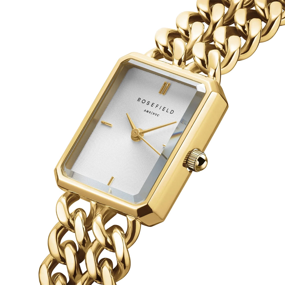 Rosefield Studio Double Chain Gold Women Watch SWGSG-O76 - Image 2