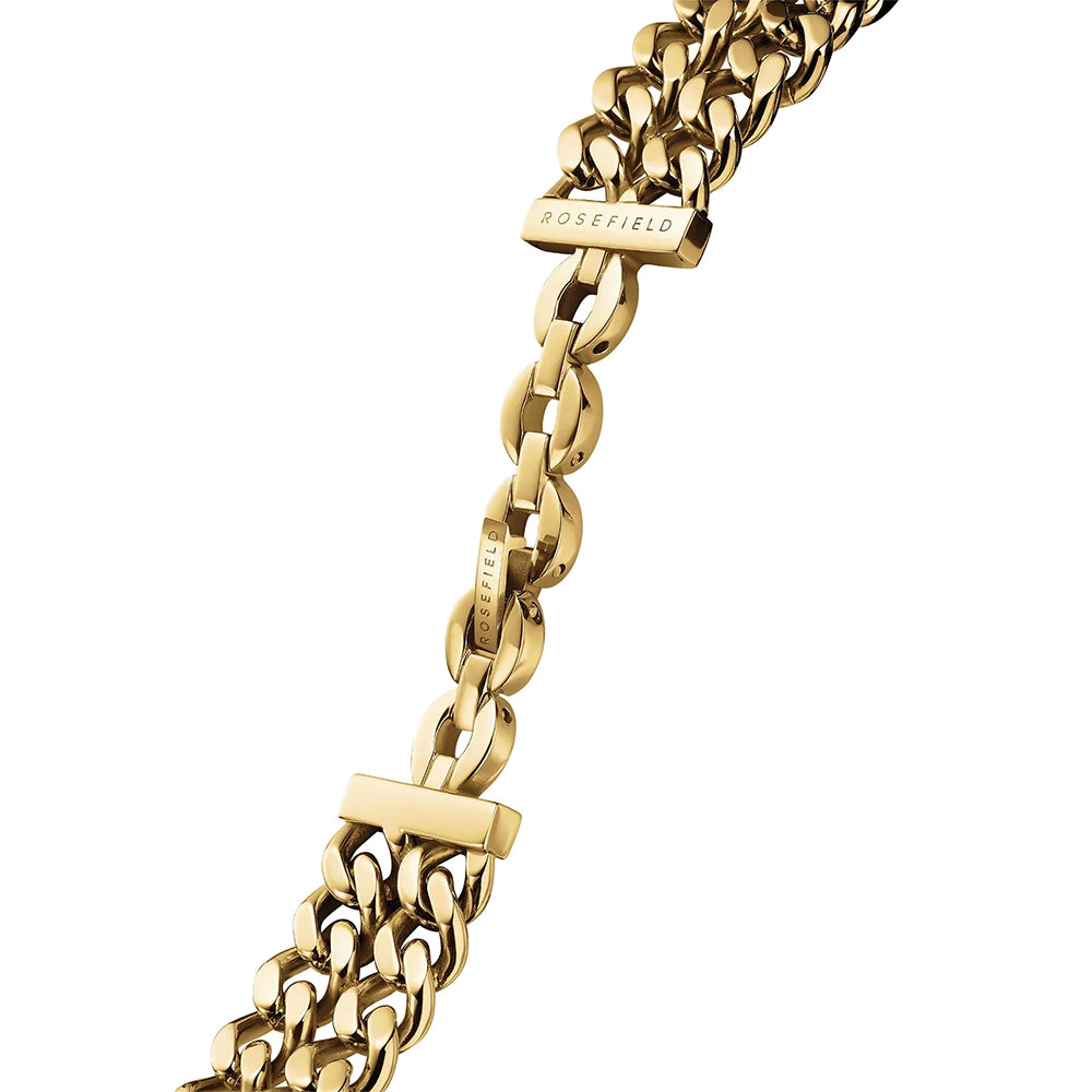 Rosefield Studio Double Chain Gold Women Watch SWGSG-O76 - Image 3
