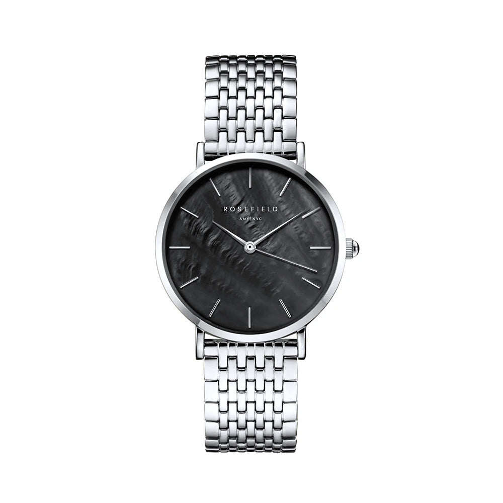 Rosefield Upper East Side Black Silver Women Watch UBSSS-U36