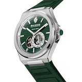 Sandoz Chanet Automatic Open Heart Green Dial Rubber Strap Watch For Men SZWGR0000813 - Image 2