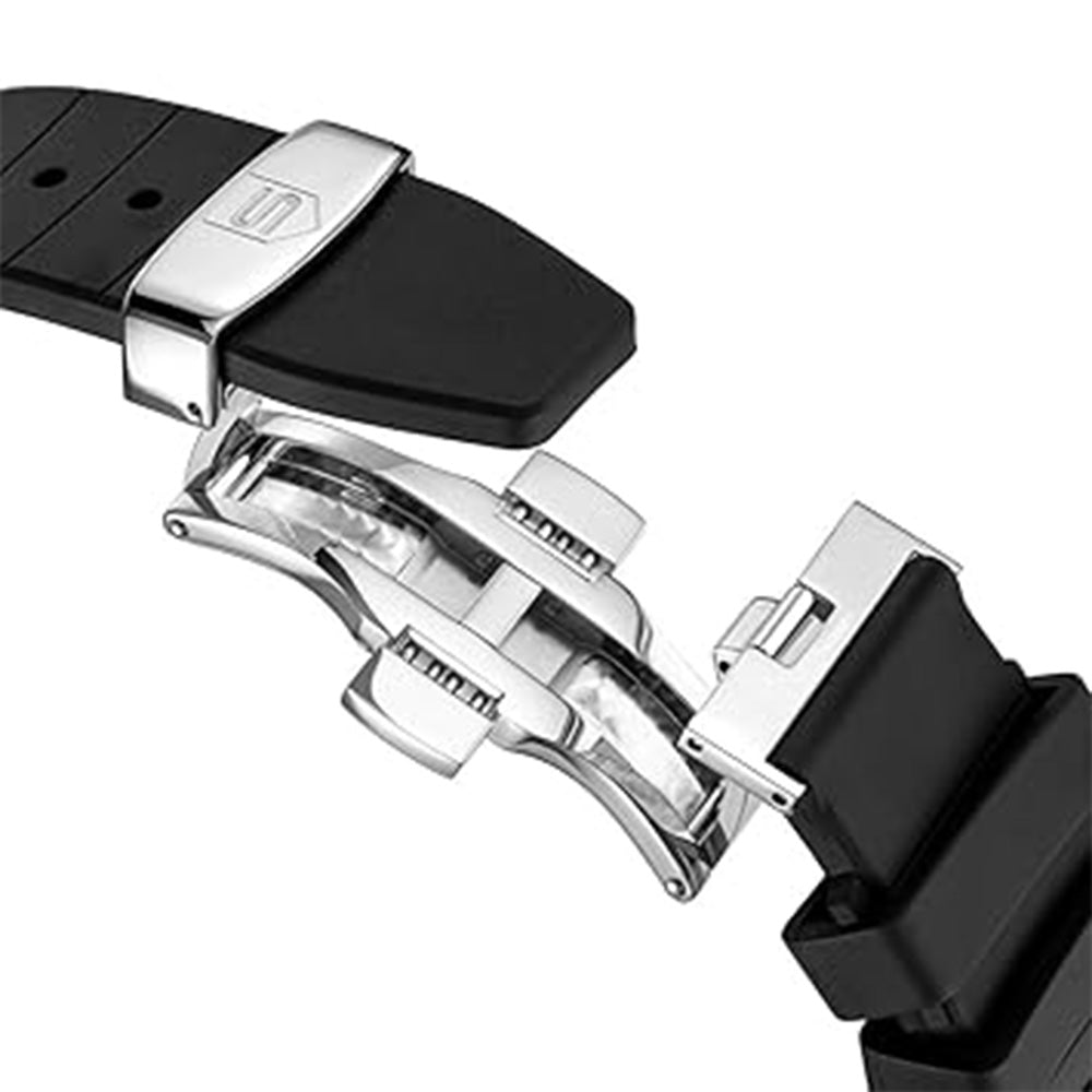 Sandoz Chanet Automatic Translucent Black Dial Rubber Strap Watch For Men SZWGR0000815 - Image 4
