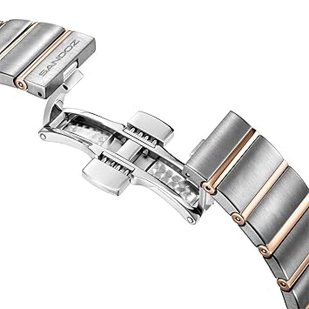 Sandoz Tresor Swiss Quartz White Mop Dial Stainless Steel Watch For Women SZWLG0000602 - Image 4