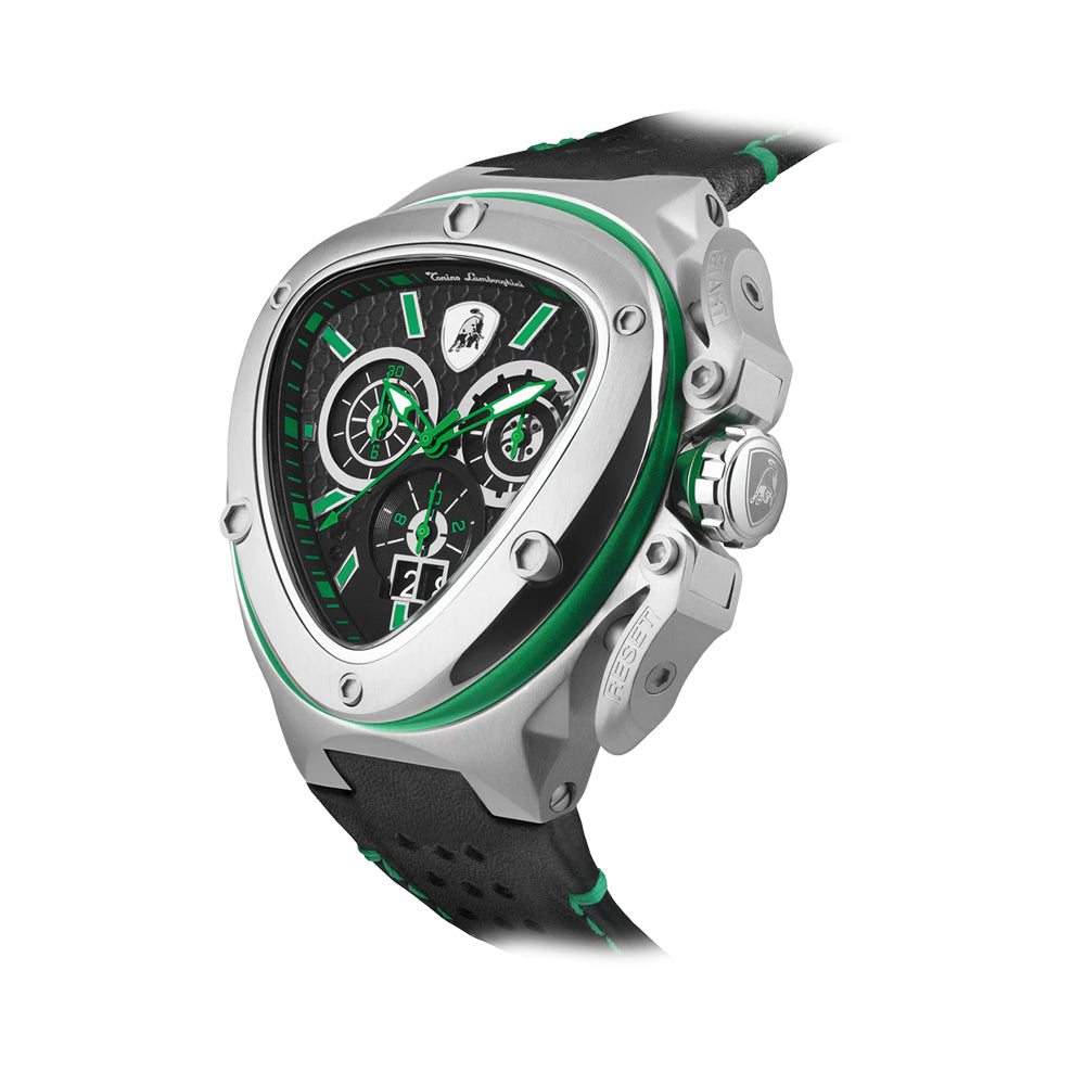 Tonino Lamborghini Spyder Quartz Green Dial Watch For Men TL9XF-SS - Image 2