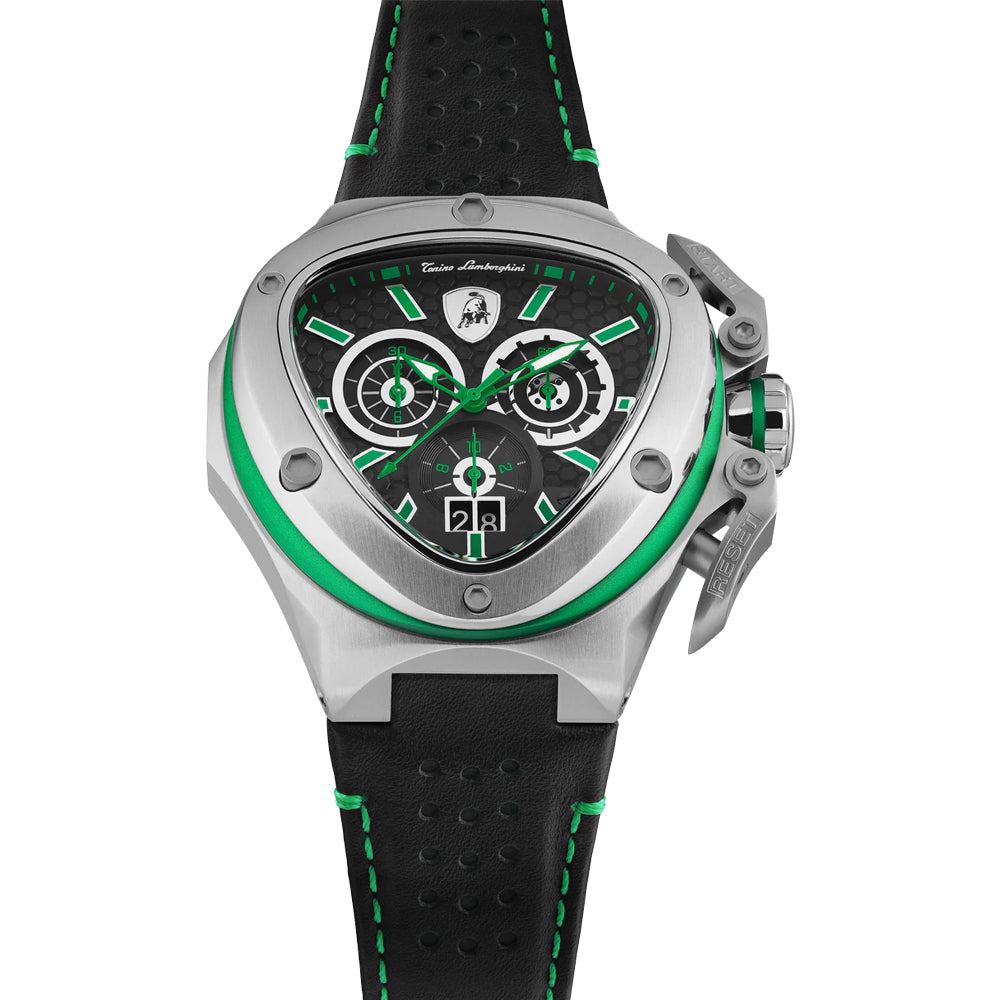 Tonino Lamborghini Spyder Quartz Green Dial Watch For Men TL9XF-SS - Image 5
