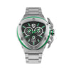 Tonino Lamborghini Spyder Quartz Green Dial Watch For Men TL9XF-SS-B