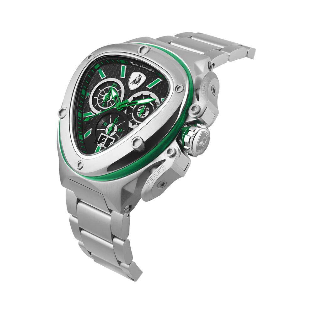 Tonino Lamborghini Spyder Quartz Green Dial Watch For Men TL9XF-SS-B - Image 2