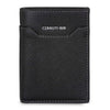 Cerruti 1881 Black Grained Leather Vertical Mens Wallet CEPU07289M BLA
