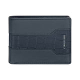 CERRUTI 1881 Blue Genuine Leather Bifold Wallet - CEPU06296S-BLU