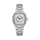 Cerruti 1881 Casale White Mother Of Pearl Dial Silver Square Watch For Women CIWLG0086006