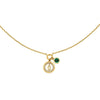 Cerruti 1881 Fiora Gold Double Round Motif Necklace For Women CIJLN0013701