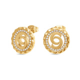 Cerruti 1881 Flora Gold Earrings For Women CIJLE0013701