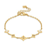 Cerruti 1881 Francesca Gold Crystal Charm Bracelet For Women CIJLB0013301