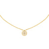 Cerruti 1881 Francesca Gold Crystal Round Motif Necklace For Women CIJLN0013302